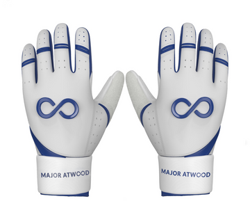 ORIGINAL SERIES NAVY-WHITE LONG CUFF PRO 100% 0.9MM AAA AFRICAN GOAT® LEATHER