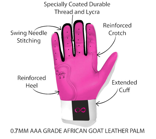 In-My-Belly Series – Strawberry Milkshake Long Cuff Pro Premium (100% 0.7mm AAA-Grade African Goat® Leather)