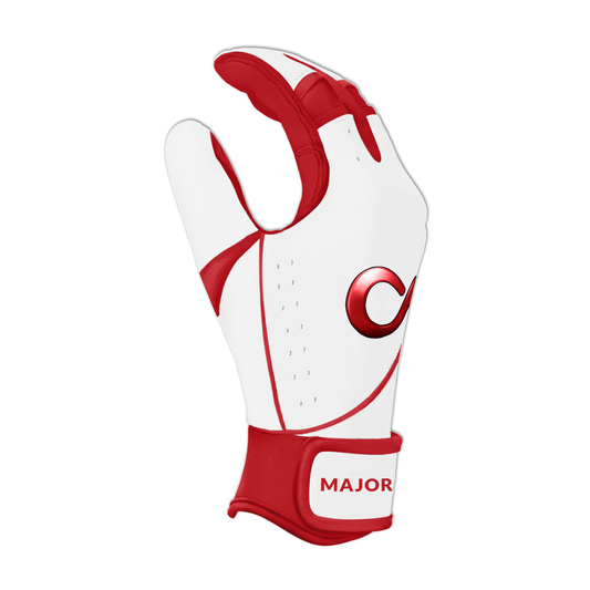 Original Series – Red & White Short Cuff Pro Premium (100% 0.9mm AAA-Grade African Goat® Leather)