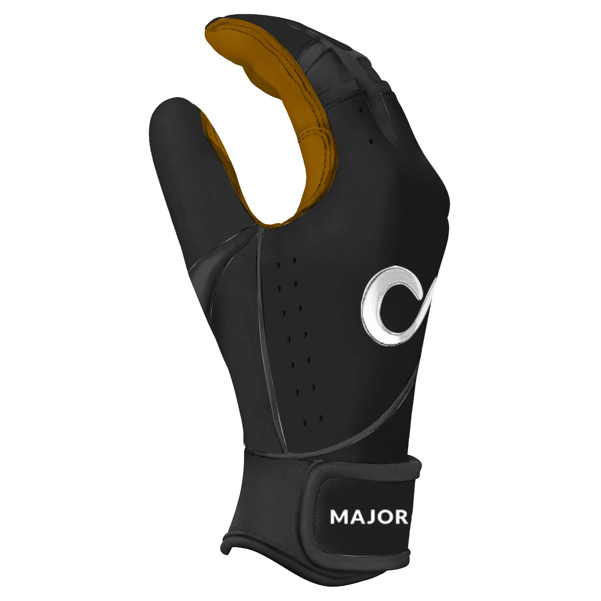 Original Series – Black Short Cuff Pro Premium (100% 0.9mm AAA-Grade African Goat® Leather)