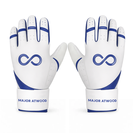 Original Series – Navy & White Long Cuff Pro (100% 0.9mm AAA-Grade African Goat® Leather)