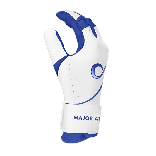 Original Series – Navy & White Long Cuff Pro (100% 0.9mm AAA-Grade African Goat® Leather)