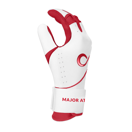 Original Series – Red & White Long Cuff Pro Premium (100% 0.9mm AAA-Grade African Goat® Leather)