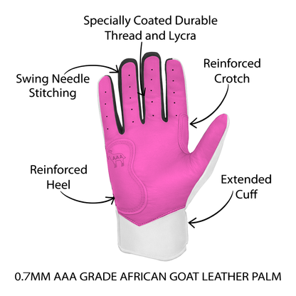 In-My-Belly Series – Strawberry Milkshake Short Cuff Pro Premium (100% 0.7mm AAA-Grade African Goat® Leather)